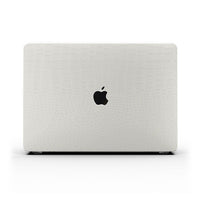 Macbook Case - White Crocodile Leather