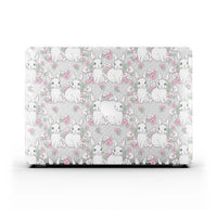 Macbook保護套-萌兔花