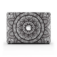 Macbook Case-Black Mandala
