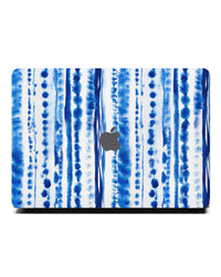 Macbook Case-Shibori Indigo Tie Dye Aesthetic Acrylic Paint