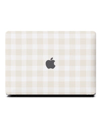 Macbook 保護套 - 米棕格紋
