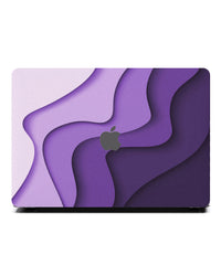 Macbook 保護套 - 紫色波浪優雅