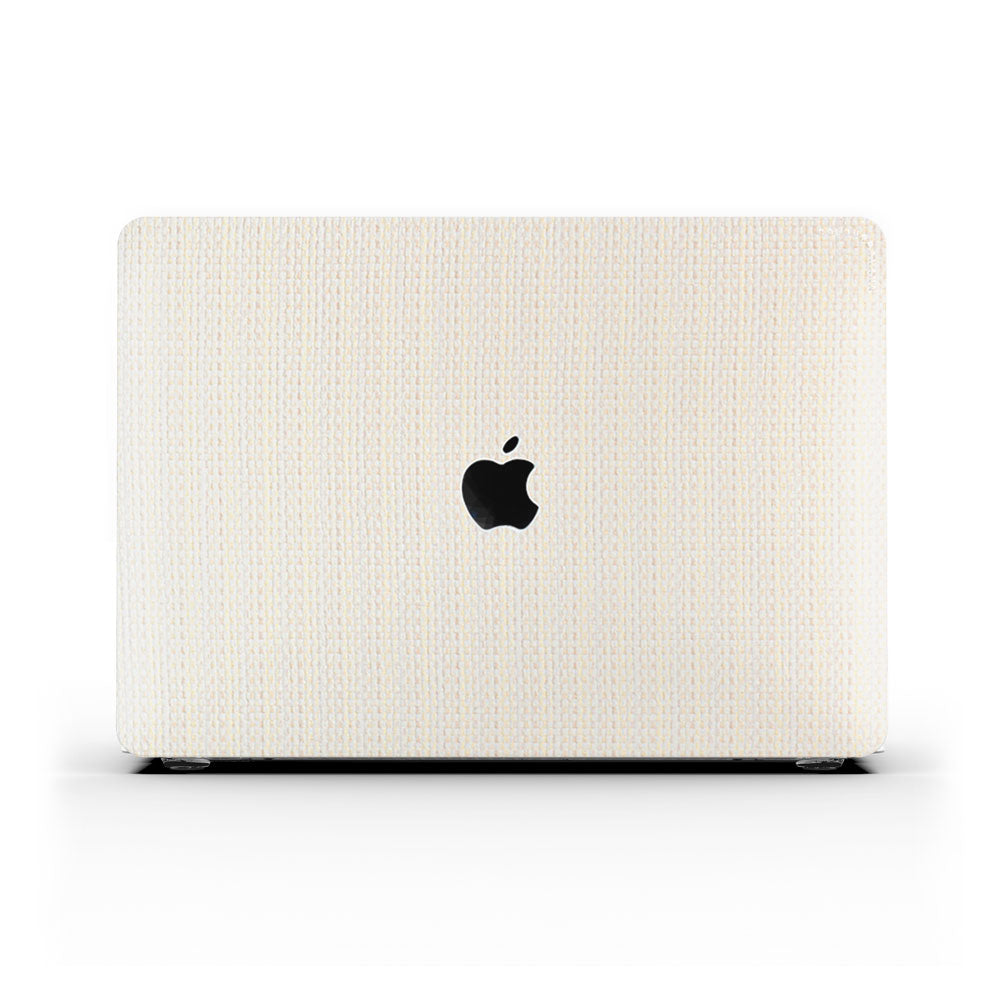 White Grid macbook air 2021 inch case from colourbanana – Colourbanana