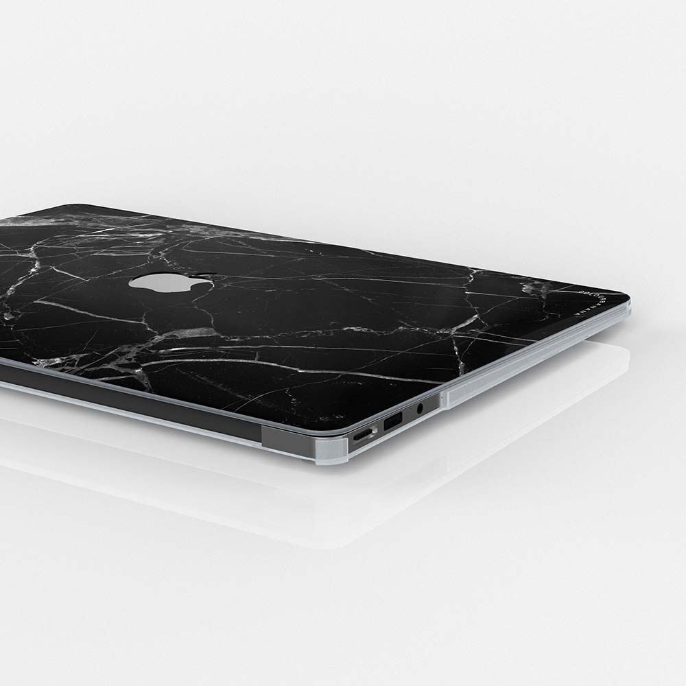 Macbook Case-Full Black Marble