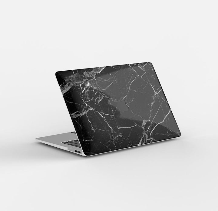 Macbook Case Set - 360  Full Black Marble