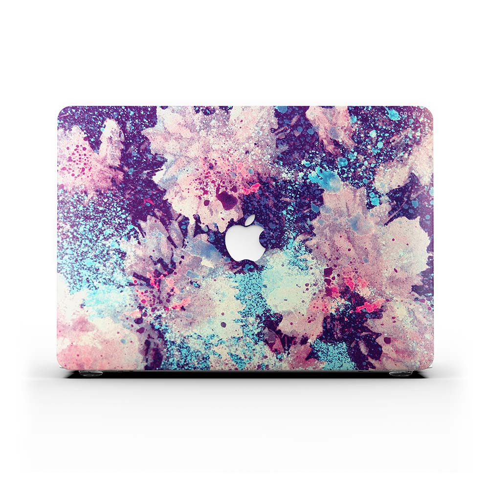 Macbook 保護套-抽像水彩花卉