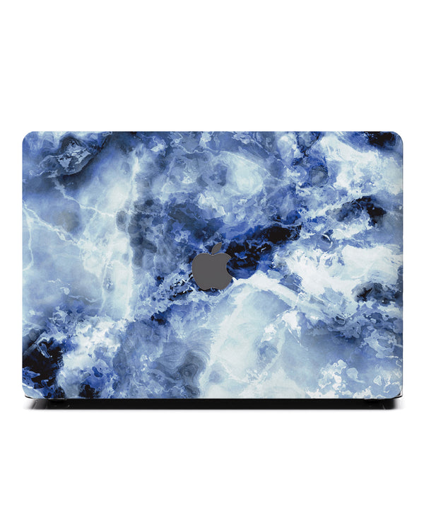 Macbook Case-Deep Blue Clouded Marble