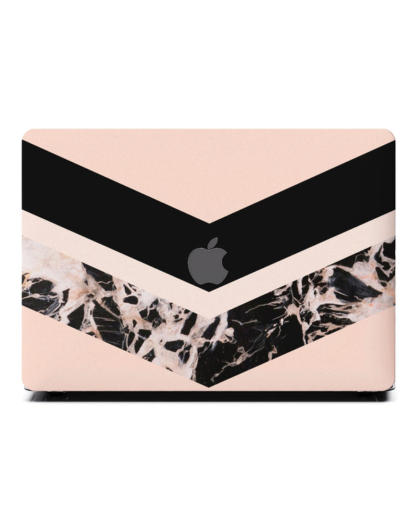 Macbook Case-Geometric Pink Marble