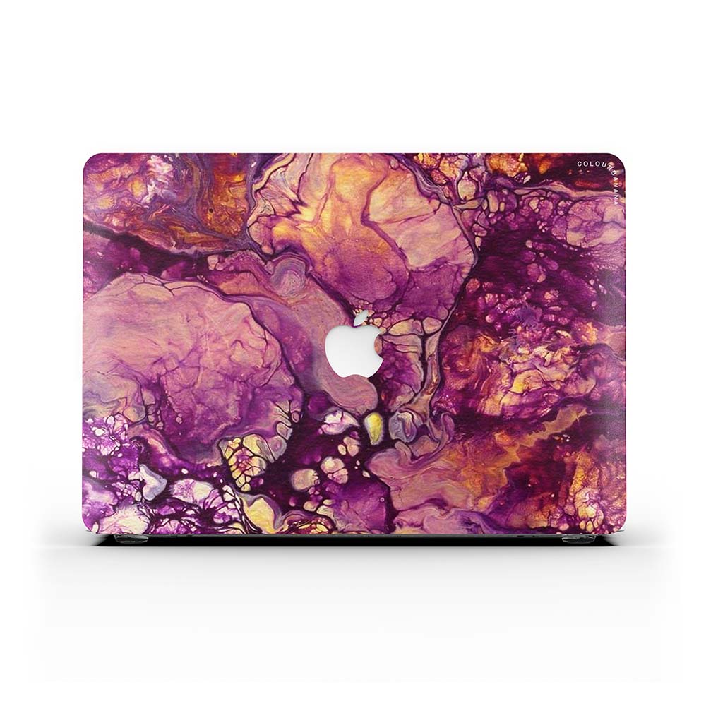 Macbook 保護套-紫色大理石紋