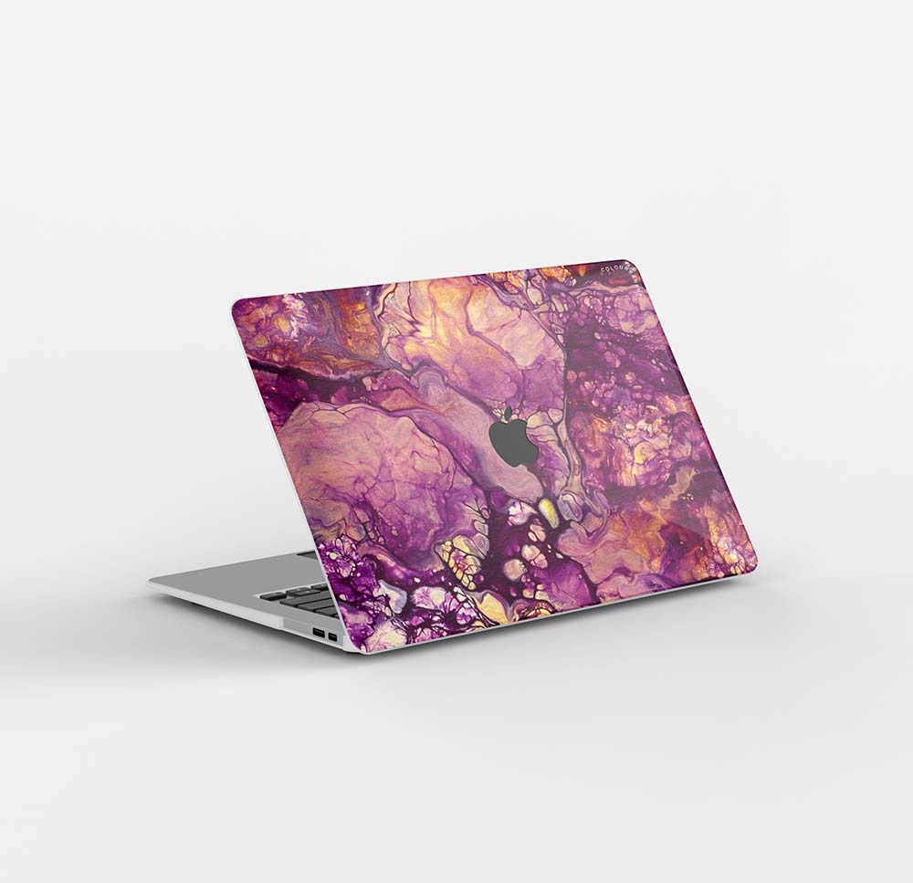 Macbook Case-Purple Marble