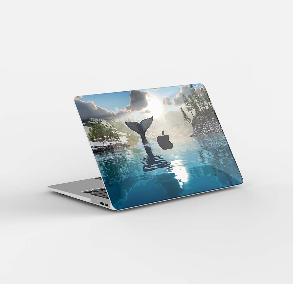 Macbook Case-Whale Tail Spray Sunset