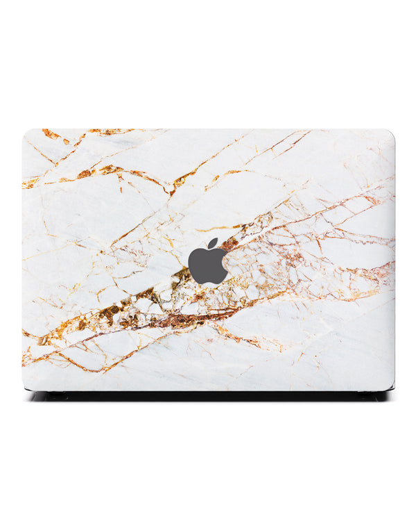 Macbook Case-Gold Streak Marble