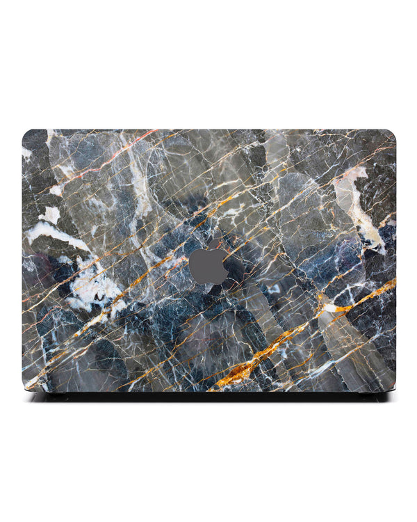 Macbook Case-Cracked Black Marble