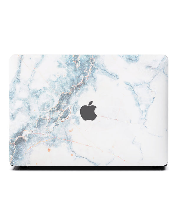 Macbook Case-Retro White Marble