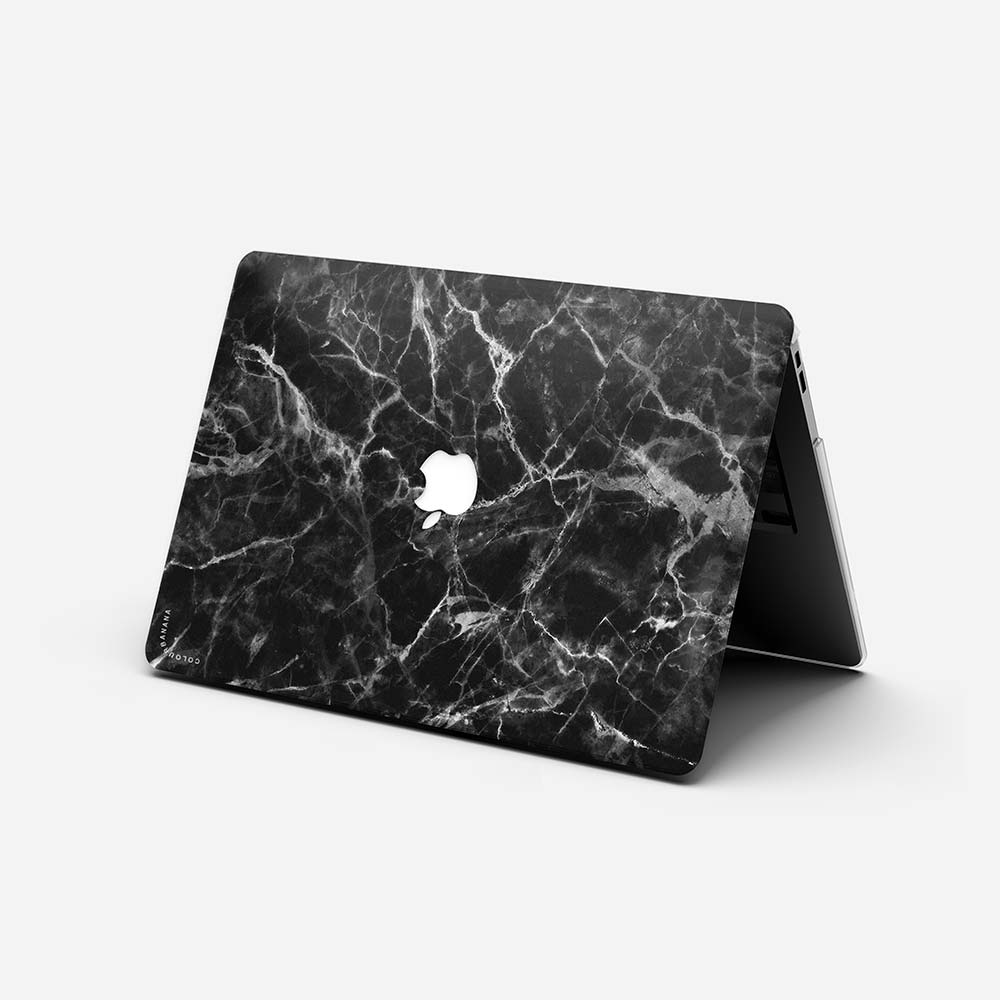 Macbook Case Set - Protective Black Smoke Marble