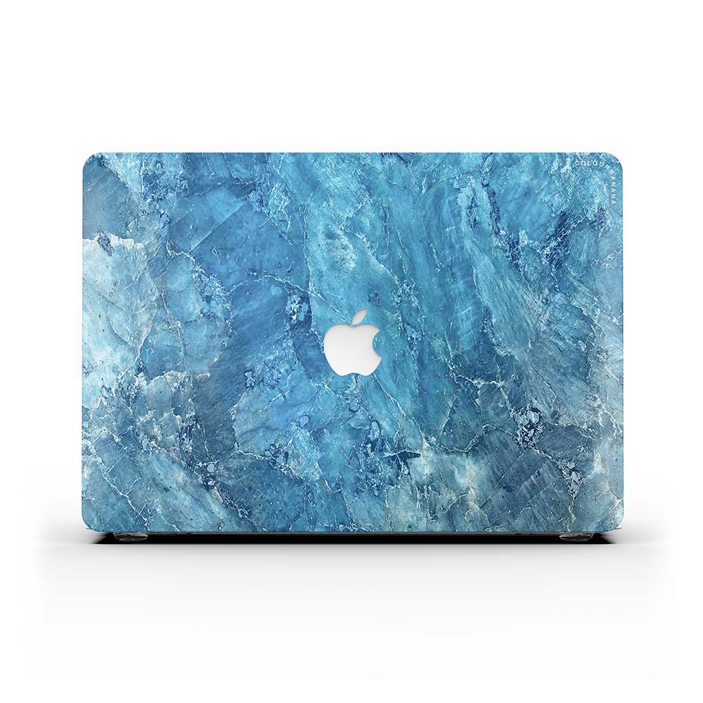 Macbook Case-Blue Gemstone Marble