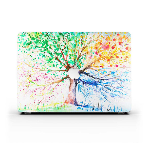 Macbook Case-Four Seasons Tree
