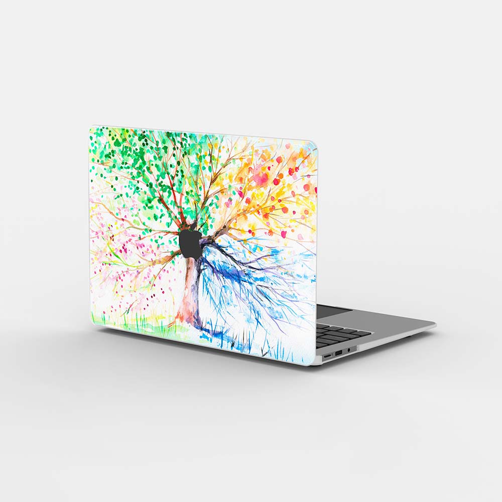 Macbook ケース-四季の木