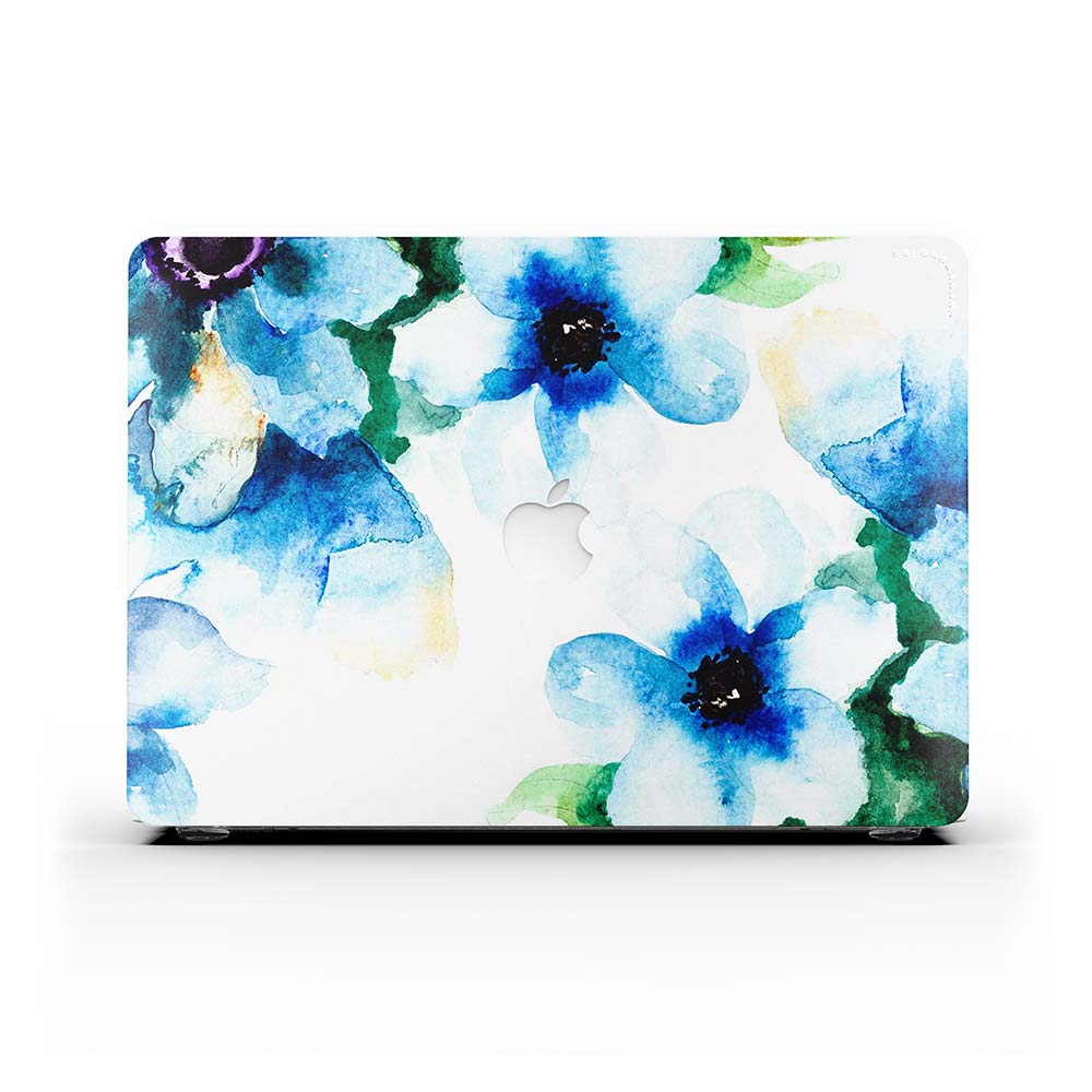 MacBook Case Set - Protective Blue Jasmine