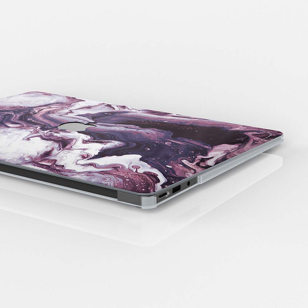 Macbook Case-Purple Wave Marble