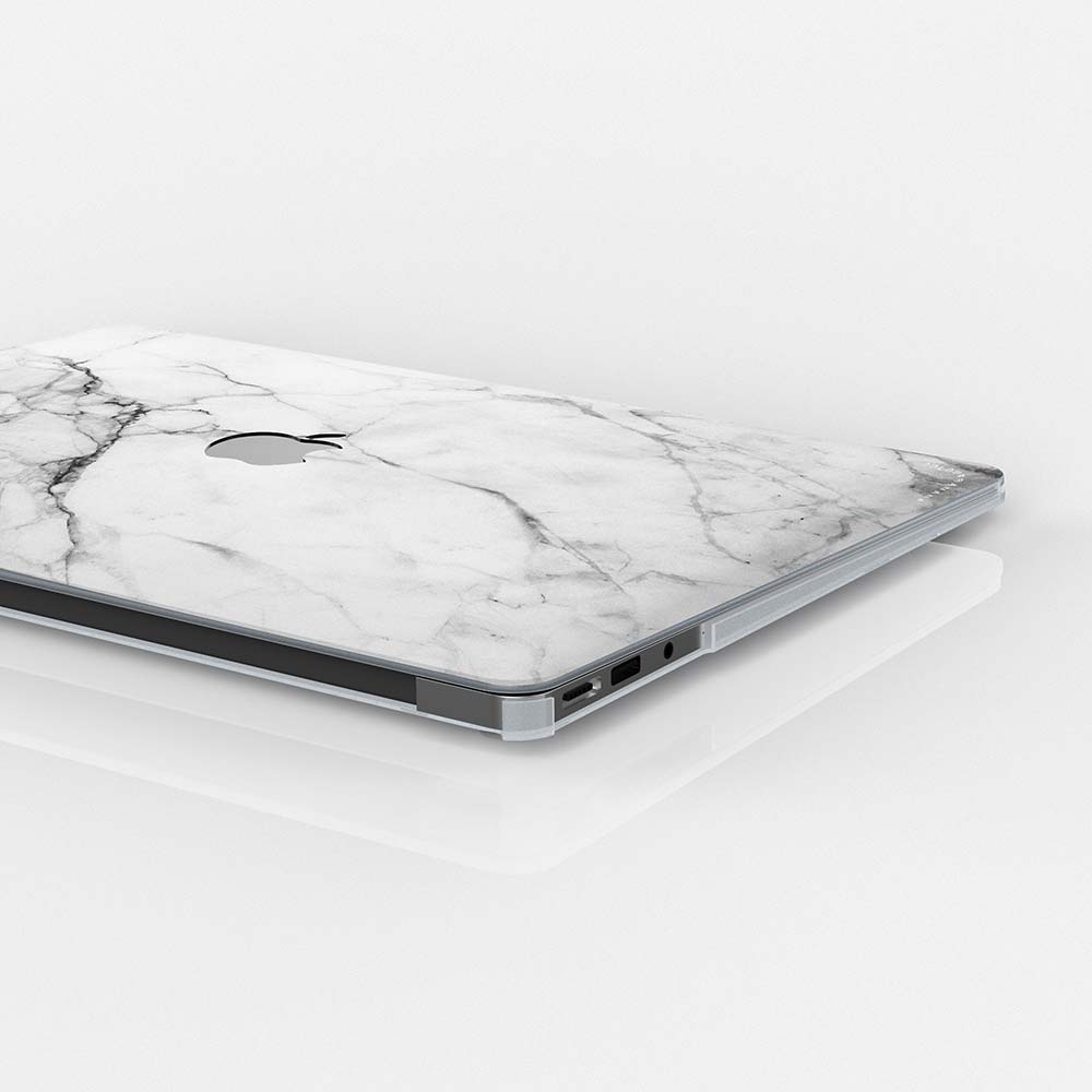 Macbook Case Set - Protective White Marble