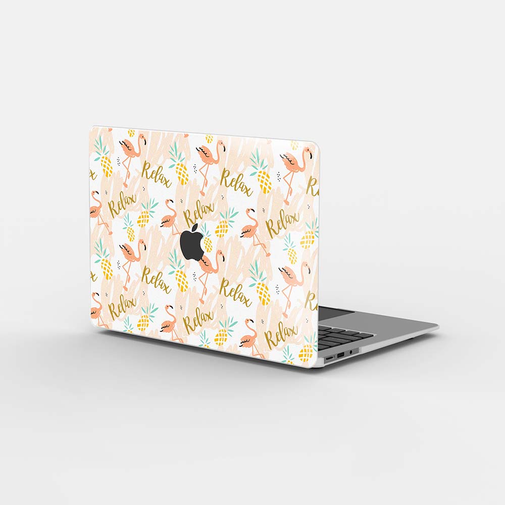 Macbook ケース - リラックス フラミンゴ