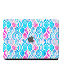 Macbook Case-Watercolor Ogee Patchwork