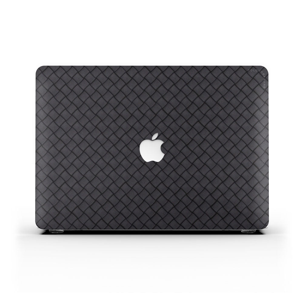 White Grid macbook air 2021 inch case from colourbanana – Colourbanana