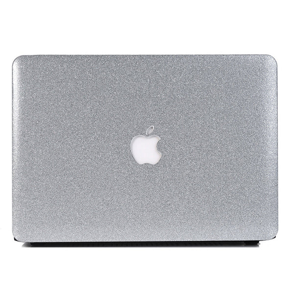 Macbook Case - Silver Gray Glitter