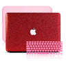 MacBook Case Set - Protective Red Glitter
