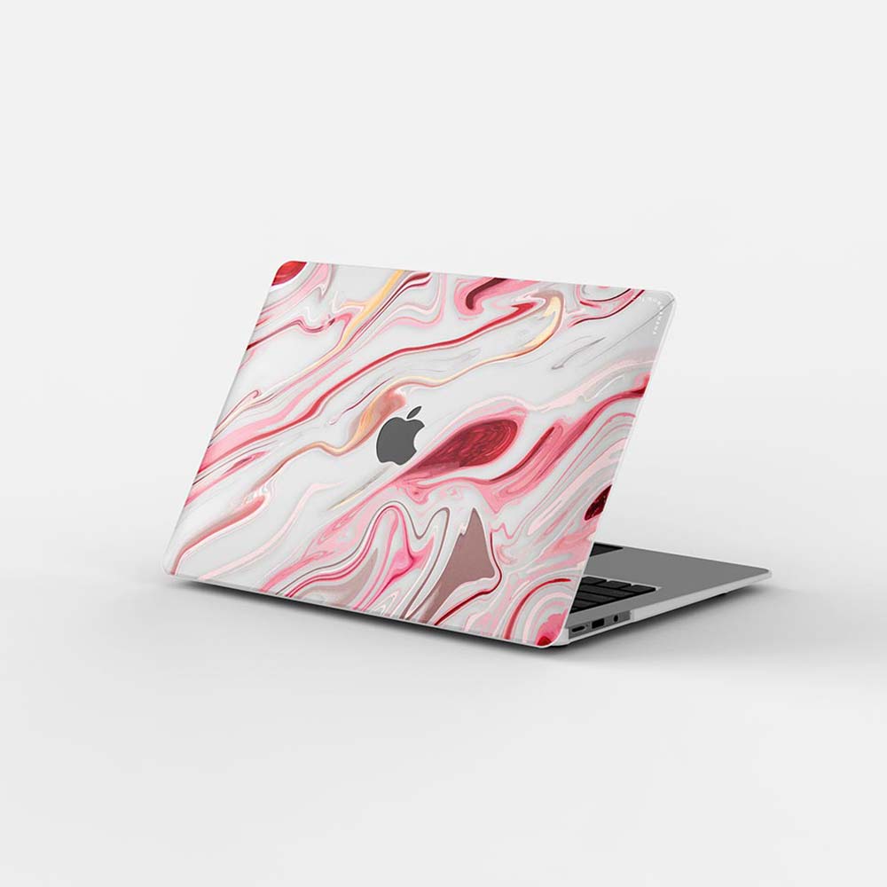 Macbook Case-Pink Liquid Marble