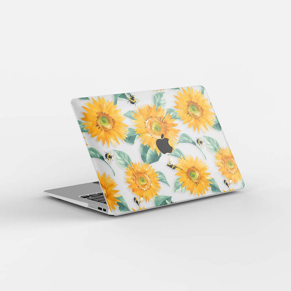 Macbook ケース-ひまわりの植物