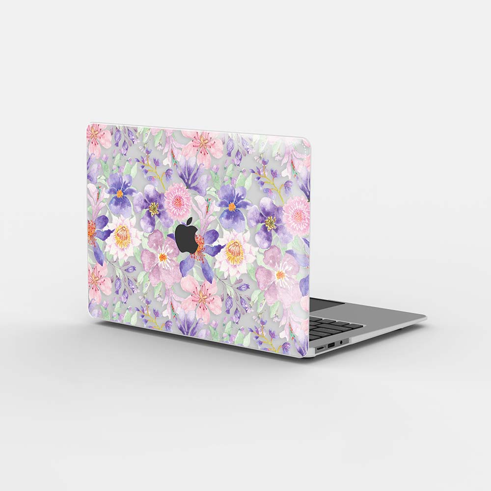 Macbook 保護套-水彩花卉