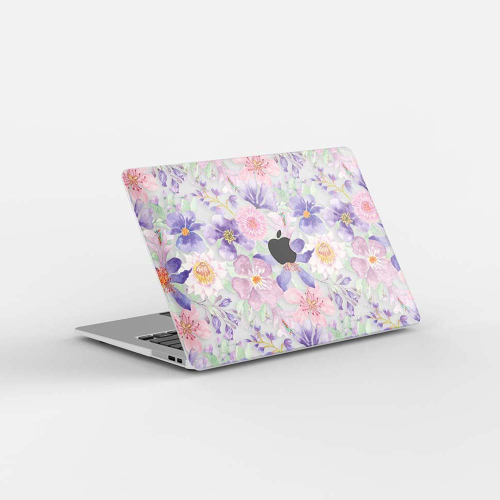 Macbook Case-Watercolor flowers