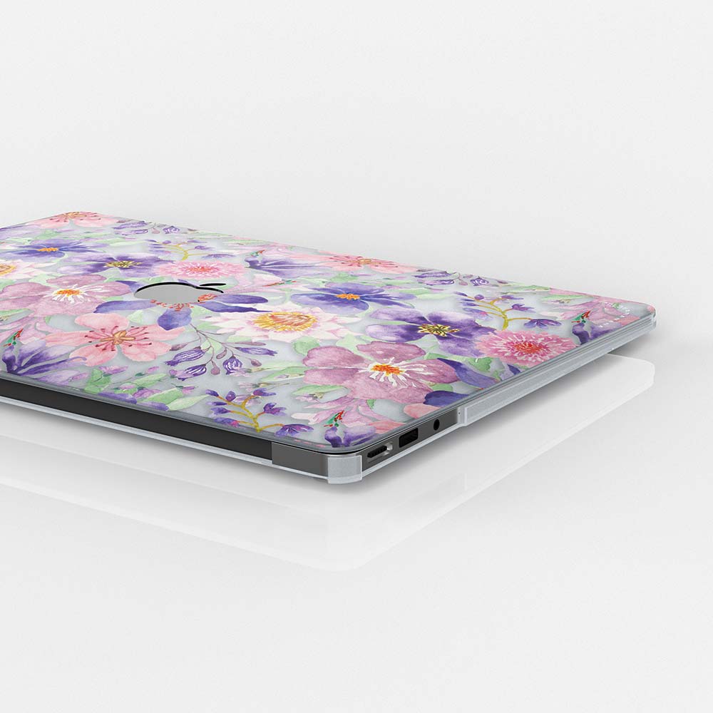 Macbook Case-Watercolor flowers