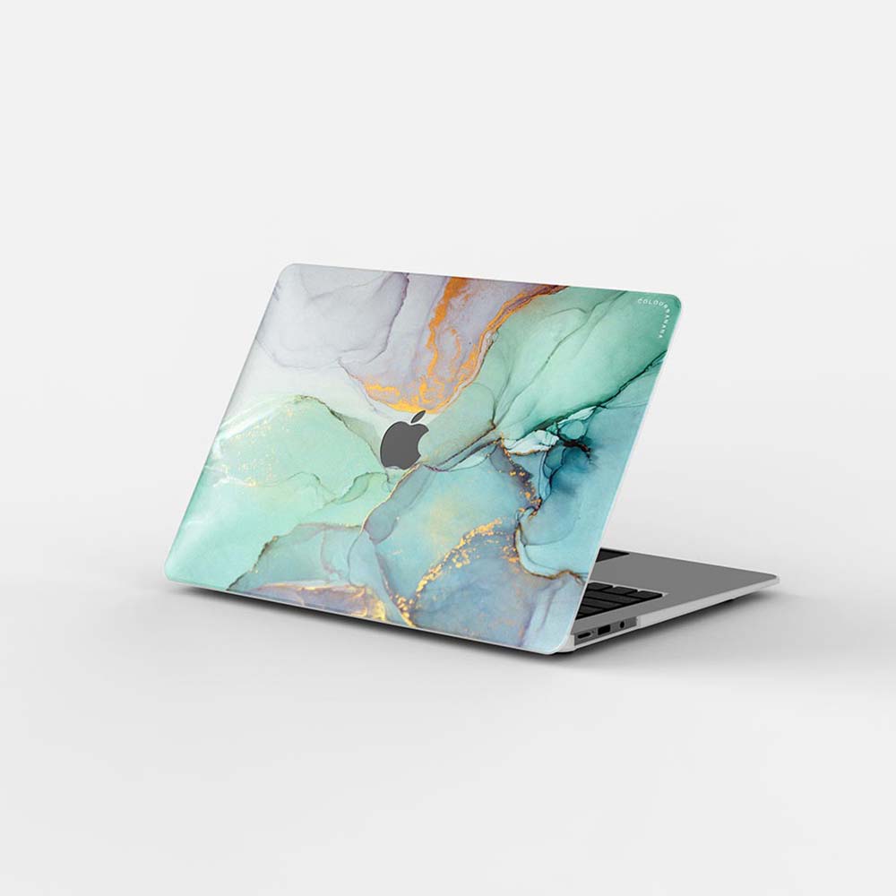 Macbook Case-Abstract Green