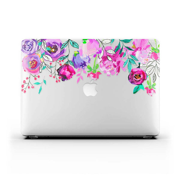 Macbook 保護套-紫羅蘭花