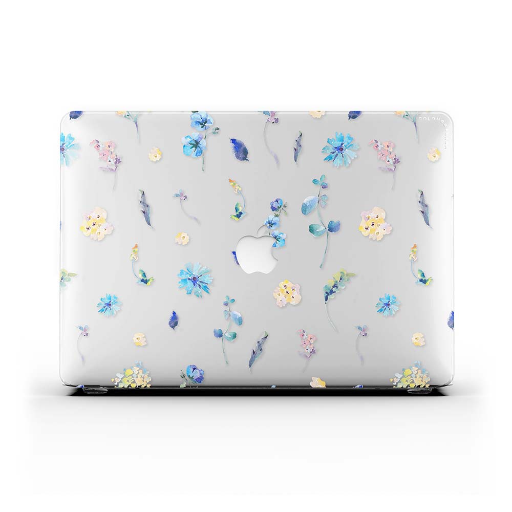 Macbook ケース-花のコラージュ