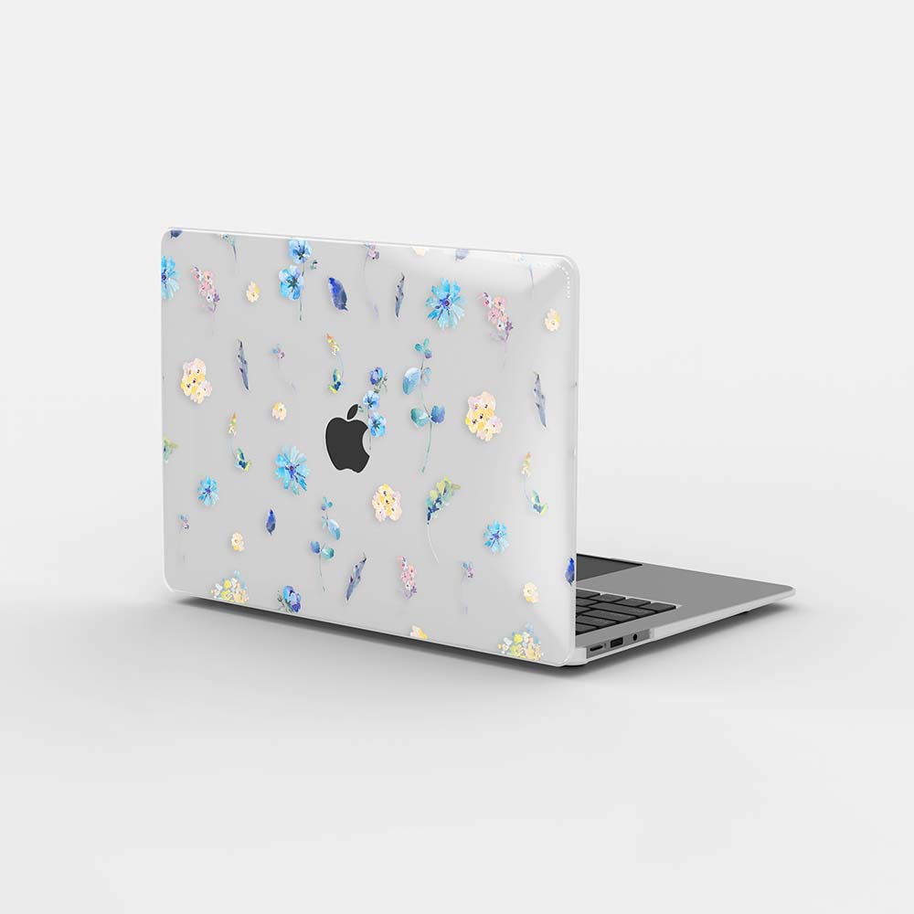 Macbook ケース-花のコラージュ