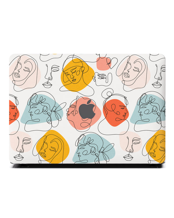 Macbook ケース-女性のシルエット