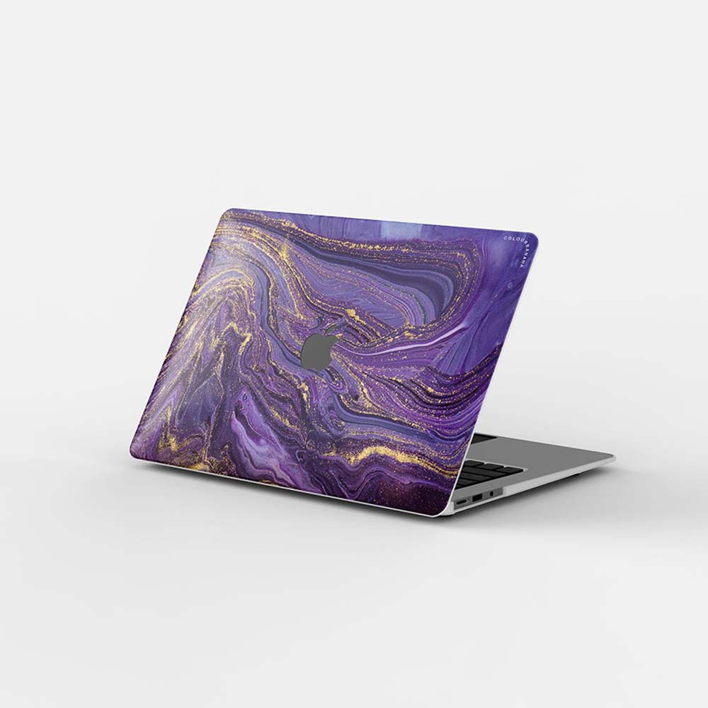 Macbook Case-Ultra Violet Purple Marble