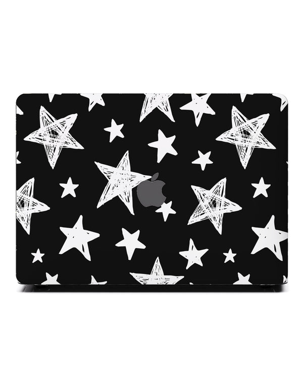 Macbook Case-White Stars