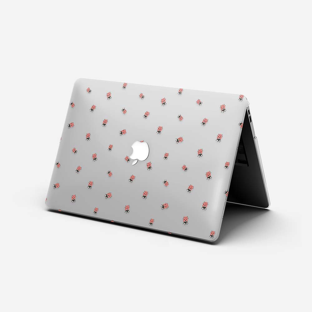 Macbook Case-Pink Ladybug