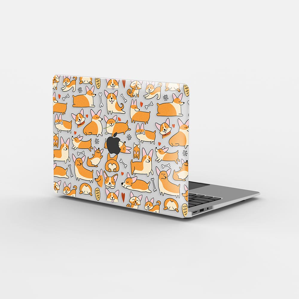 Macbook Case-Jolly Corgis