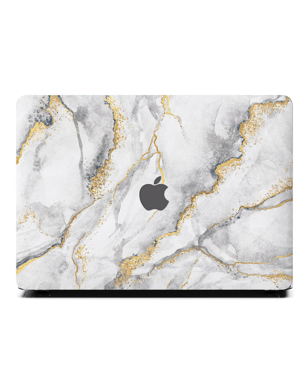 Macbook Case-Contemporary Grey Marble