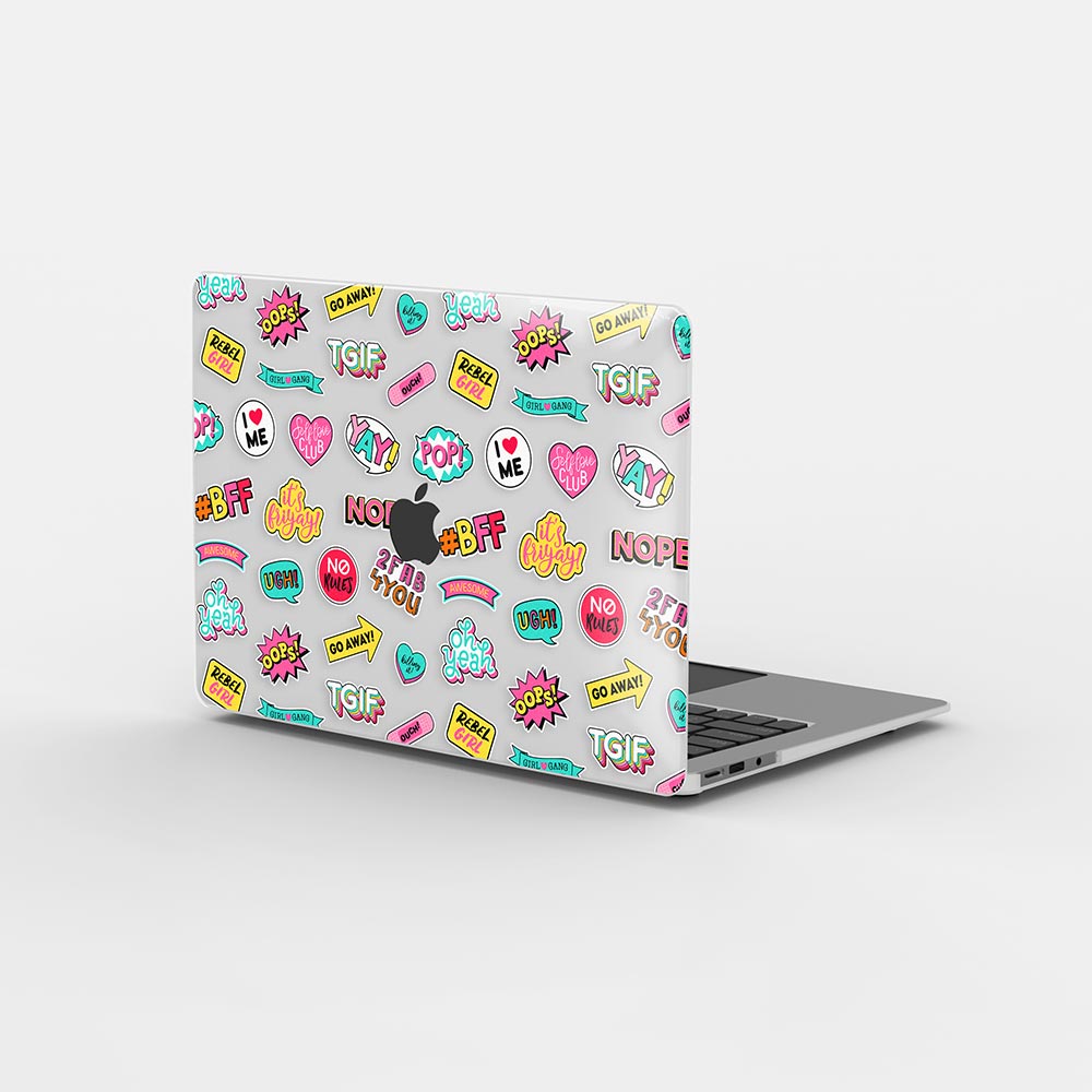 Macbook Case-Girl Fashion Patches