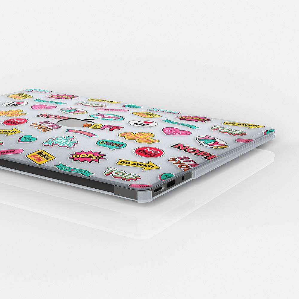 Macbook Case-Girl Fashion Patches