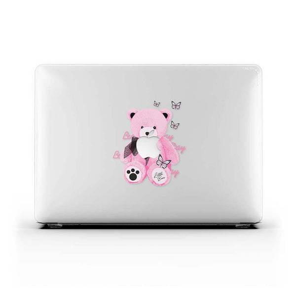 Macbook保護套-粉色小熊
