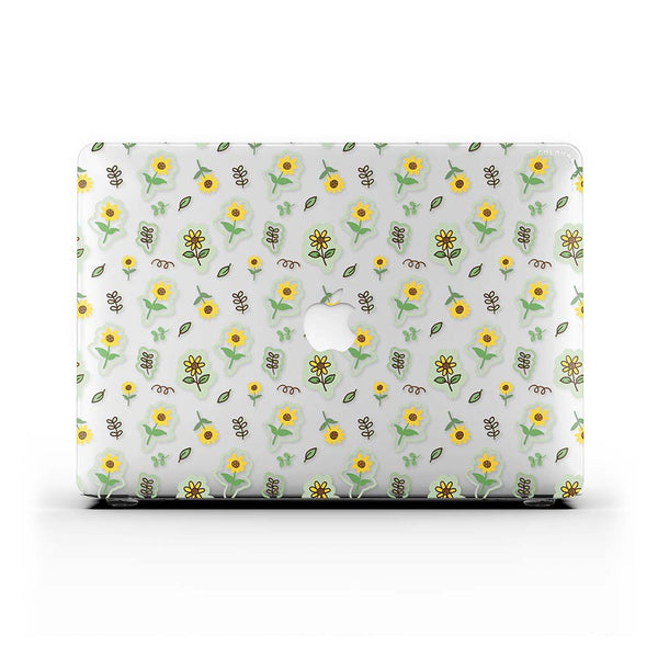 Macbook 保護套-黃色雛菊