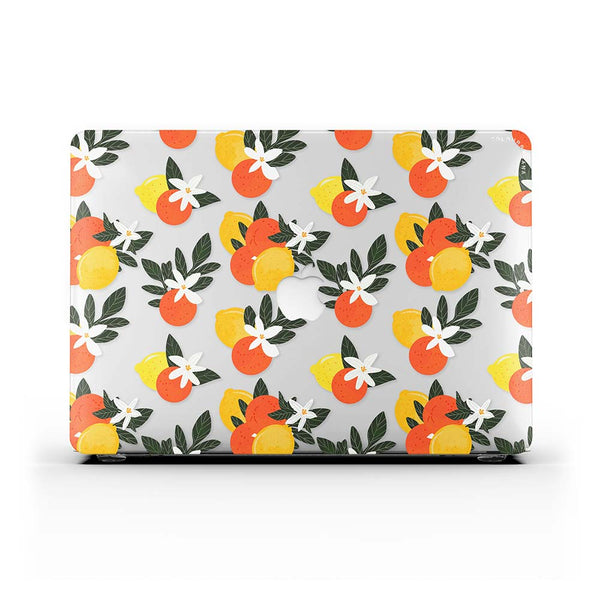 Macbook 保護套-橘花